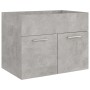 Concrete gray plywood 2-piece bathroom furniture set by vidaXL, Bathroom furniture - Ref: Foro24-804786, Price: 65,53 €, Disc...