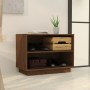 Armario zapatero madera maciza de pino marrón miel 60x34x45 cm de vidaXL, Zapateros y organizadores de calzado - Ref: Foro24-...