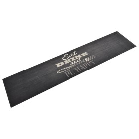 Washable black velvet kitchen rug 60x300 cm by vidaXL, Doormats - Ref: Foro24-136560, Price: 50,55 €, Discount: %