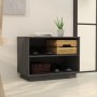 Armario zapatero de madera maciza de pino gris 60x34x45 cm de vidaXL, Zapateros y organizadores de calzado - Ref: Foro24-8135...