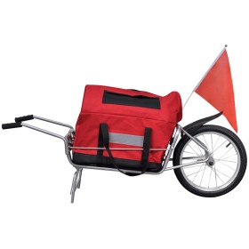 One Wheel Bike Trailer with Storage Bag by vidaXL, Bicycle trailers - Ref: Foro24-90621, Price: 138,99 €, Discount: %