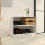 Schuhschrank aus massivem weißem Kiefernholz, 60 x 34 x 45 cm von vidaXL, Schuhregale und Schuhorganisatoren - Ref: Foro24-81...