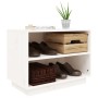 Schuhschrank aus massivem weißem Kiefernholz, 60 x 34 x 45 cm von vidaXL, Schuhregale und Schuhorganisatoren - Ref: Foro24-81...