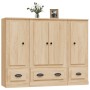 3-piece tall sideboard in Sonoma oak plywood by vidaXL, Sideboards - Ref: Foro24-3185298, Price: 216,99 €, Discount: %