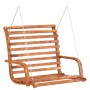 Schaukelbank aus massivem Tannenholz mit Teakholz-Finish von vidaXL, Gartenwippen - Ref: Foro24-3200616, Preis: 442,05 €, Rab...