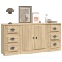 Sideboards 3 Stück Sonoma-Eichensperrholz von vidaXL, Sideboards - Ref: Foro24-3185234, Preis: 181,74 €, Rabatt: %