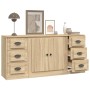 Sideboards 3 Stück Sonoma-Eichensperrholz von vidaXL, Sideboards - Ref: Foro24-3185234, Preis: 181,74 €, Rabatt: %