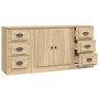 Sideboards 3 Stück Sonoma-Eichensperrholz von vidaXL, Sideboards - Ref: Foro24-3185234, Preis: 181,74 €, Rabatt: %