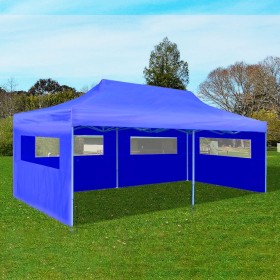 Folding pop-up blue tent 3x6 m by vidaXL, Tents and gazebos - Ref: Foro24-41583, Price: 230,57 €, Discount: %