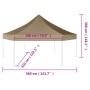 Carpa plegable emergente hexagonal 3,6x3,1 m taupé 220g/m² de vidaXL, Carpas y cenadores - Ref: Foro24-362009, Precio: 171,71...