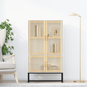 Tall white plywood sideboard 70x35x125 cm by vidaXL, Lockers and storage cabinets - Ref: Foro24-352139, Price: 160,51 €, Disc...