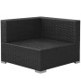 3-piece garden furniture set and black synthetic rattan cushions by vidaXL, Garden sets - Ref: Foro24-42748, Price: 296,26 €,...