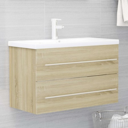 Sonoma oak chipboard sink cabinet by vidaXL, bathroom vanities - Ref: Foro24-3099053, Price: 192,06 €, Discount: %