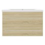 Sonoma oak chipboard sink cabinet by vidaXL, bathroom vanities - Ref: Foro24-3099053, Price: 192,06 €, Discount: %