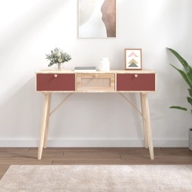 Mesa consola con cajones madera contrachapada 105x30x75 cm de vidaXL, Mesas auxiliares - Ref: Foro24-352162, Precio: 106,52 €...