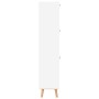 White plywood shoe cabinet 52x25x120 cm by vidaXL, Shoe racks and shoe organizers - Ref: Foro24-352169, Price: 127,45 €, Disc...