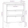 Sideboard with plywood drawers 60x30x75 cm by vidaXL, Lockers and storage cabinets - Ref: Foro24-352151, Price: 92,21 €, Disc...