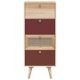 Aparador alto con cajones madera contrachapada 40x30x95 cm de vidaXL, Aparadores - Ref: Foro24-352156, Precio: 90,39 €, Descu...