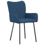 Sillas de comedor 2 unidades tela azul de vidaXL, Sillas de comedor - Ref: Foro24-344843, Precio: 126,87 €, Descuento: %