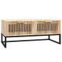 Mesa de centro hierro y madera contrachapada 80x40x35 cm de vidaXL, Mesas de centro - Ref: Foro24-352102, Precio: 91,71 €, De...