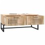 Mesa de centro hierro y madera contrachapada 80x40x35 cm de vidaXL, Mesas de centro - Ref: Foro24-352102, Precio: 91,71 €, De...