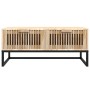 Mesa de centro hierro y madera contrachapada 80x40x35 cm de vidaXL, Mesas de centro - Ref: Foro24-352102, Precio: 91,71 €, De...