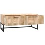 Mesa de centro hierro y madera contrachapada 80x40x35 cm de vidaXL, Mesas de centro - Ref: Foro24-352102, Precio: 91,71 €, De...