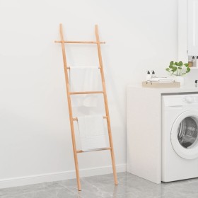 Solid walnut wood ladder towel rack 170 cm by vidaXL, Ladders - Ref: Foro24-350375, Price: 37,33 €, Discount: %