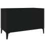 Mueble para discos madera contrachapada negro 74,5x38x48 cm de vidaXL, Almacenamiento para CD y DVD - Ref: Foro24-831966, Pre...