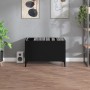 Mueble para discos madera contrachapada negro 74,5x38x48 cm de vidaXL, Almacenamiento para CD y DVD - Ref: Foro24-831966, Pre...