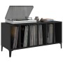 Plywood black record storage unit 100x38x48 cm by vidaXL, CD and DVD storage - Ref: Foro24-831982, Price: 86,49 €, Discount: %