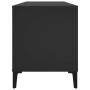 Plywood black record storage unit 100x38x48 cm by vidaXL, CD and DVD storage - Ref: Foro24-831982, Price: 86,49 €, Discount: %