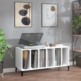 Glossy white plywood disc cabinet 100x38x48 cm by vidaXL, CD and DVD storage - Ref: Foro24-831983, Price: 89,99 €, Discount: %