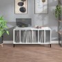 Mueble discos madera contrachapada blanco brillo 100x38x48 cm de vidaXL, Almacenamiento para CD y DVD - Ref: Foro24-831983, P...