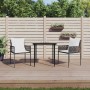 3-teiliges Garten-Esszimmerset und Kissen aus synthetischem Rattan und Stahl von vidaXL, Gartensets - Ref: Foro24-3187049, Pr...