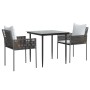 Garden dining set, 3 pieces, with synthetic rattan and steel cushions. by vidaXL, Garden sets - Ref: Foro24-3187049, Price: 2...