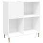 Plywood white record storage unit 84.5x38x89 cm by vidaXL, CD and DVD storage - Ref: Foro24-831989, Price: 82,16 €, Discount: %