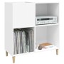 Plywood white record storage unit 84.5x38x89 cm by vidaXL, CD and DVD storage - Ref: Foro24-831989, Price: 82,16 €, Discount: %