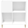 Plywood white record storage unit 84.5x38x89 cm by vidaXL, CD and DVD storage - Ref: Foro24-831989, Price: 82,16 €, Discount: %