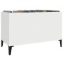 Mueble para discos madera contrachapada blanco 74,5x38x48 cm de vidaXL, Almacenamiento para CD y DVD - Ref: Foro24-831965, Pr...