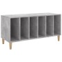 Mueble discos madera contrachapada gris hormigón 100x38x48 cm de vidaXL, Almacenamiento para CD y DVD - Ref: Foro24-831977, P...