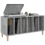 Mueble discos madera contrachapada gris hormigón 100x38x48 cm de vidaXL, Almacenamiento para CD y DVD - Ref: Foro24-831977, P...