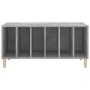 Mueble discos madera contrachapada gris hormigón 100x38x48 cm de vidaXL, Almacenamiento para CD y DVD - Ref: Foro24-831977, P...