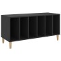 Black plywood record cabinet 100x38x48 cm by vidaXL, CD and DVD storage - Ref: Foro24-831974, Price: 75,75 €, Discount: %