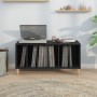 Black plywood record cabinet 100x38x48 cm by vidaXL, CD and DVD storage - Ref: Foro24-831974, Price: 75,75 €, Discount: %