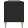 Black plywood record cabinet 100x38x48 cm by vidaXL, CD and DVD storage - Ref: Foro24-831974, Price: 75,75 €, Discount: %