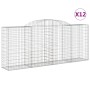 Gabionenkörbe 12 Stück Bogenform Eisen 300x50x120/140 cm von vidaXL, Töpfe und Pflanzgefäße - Ref: Foro24-3146729, Preis: 1,0...