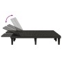 Black double polypropylene sun lounger 155x138x83 cm by vidaXL, Loungers - Ref: Foro24-364150, Price: 328,55 €, Discount: %