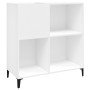 White plywood record cabinet 84.5x38x89 cm by vidaXL, CD and DVD storage - Ref: Foro24-831997, Price: 83,39 €, Discount: %