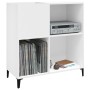 Mueble para discos madera contrachapada blanco 84,5x38x89 cm de vidaXL, Almacenamiento para CD y DVD - Ref: Foro24-831997, Pr...